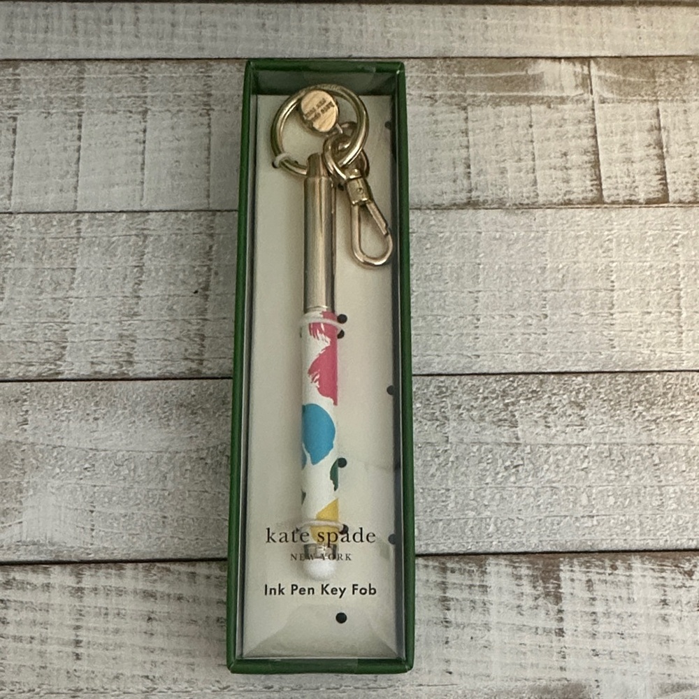Nwt Kate spade ink pen key fob